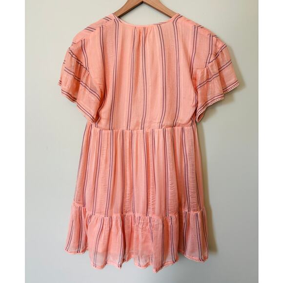 dRA Los Angeles Anthropologie Peach Babydoll Dress - Picture 2 of 10